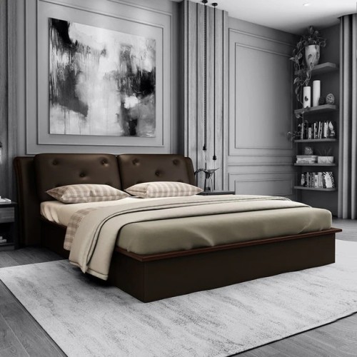 Cambert King Size Upholstered Bed with Storage